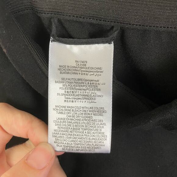 BCBGMAXAZRIA Womens Prescott Black Faux Suede High Waist Pull On Ankle Pants - Picture 7 of 8